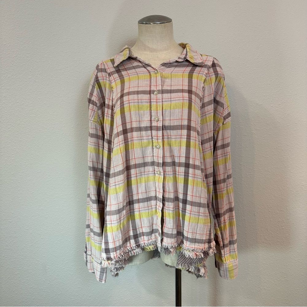 Free People We The Free Seeking Starlight Plaid Shirt 385